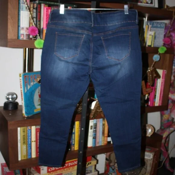 SONG  Skinny Ankle Jeans Sz 17 33" Waist 5 Pocket High Rise Worn 1X - Picture 8 of 8